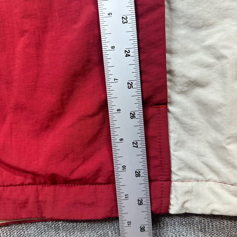 Timberland Windbreaker Jacket Mens XL Red Cream Weathergear Colorblock Zip - Picture 6 of 12